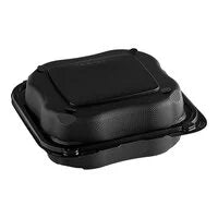 GENPAK - HINGED GPK CON FOAM SUP JUM VNT BLACK, 2 - 100 CNT