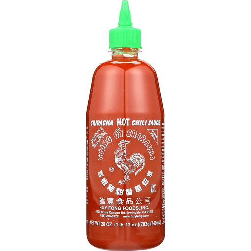 HUY FONG SRIRACHA CHILI SAUCE, 12 - 28  OZ