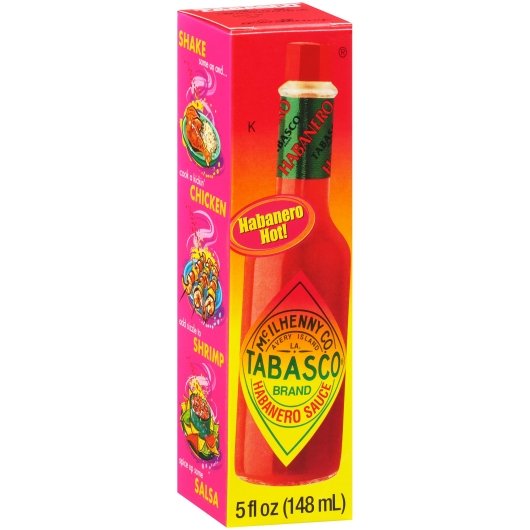 TABASCO HABANERO PEPPER HOT SAUCE BOTTLE, 12 - 5 FO
