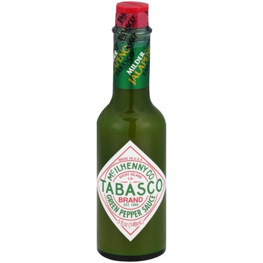 TABASCO GREEN PEPPER HOT SAUCE BOTTLE, 12 - 5FO
