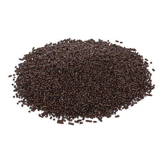 SPRINKLE KING DECORETTES MEDIUM CHOCOLATE NON-PARTIALLY HYDROGENATED, 4 - 6 LB
