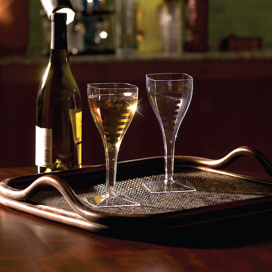 SQUARES 8 OUNCE 1 PIECE SQUARE WINE GLASS, 12- 6 - 72 EA