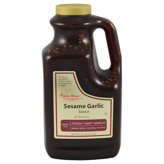 ASIAN MENU ALL NATURAL SESAME GARLIC SAUCE, 4- 0.5 GA