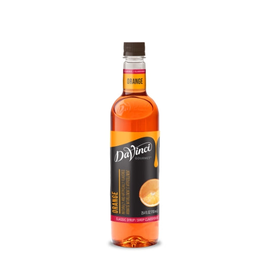 DAVINCI GOURMET ORANGE SYRUP, 4 - 750 ML