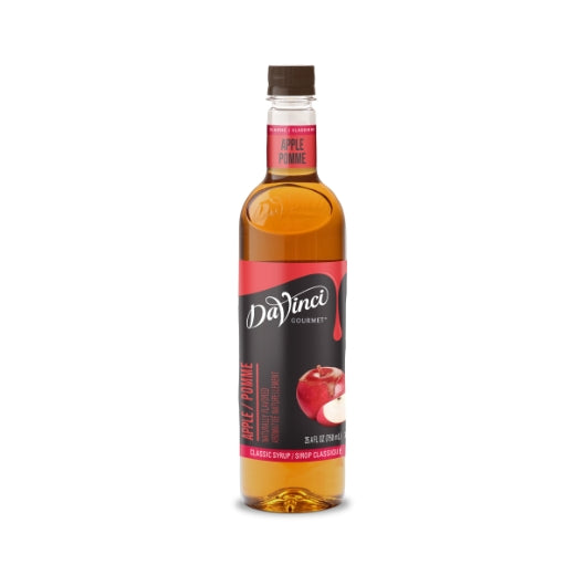 DAVINCI GOURMET APPLE SYRUP, 4 - 750 ML