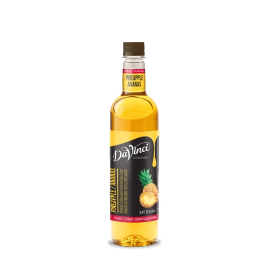 DAVINCI GOURMET PINEAPPLE SYRUP, 4 - 750 ML