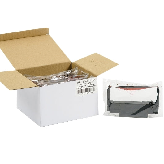 NATIONAL CHECKING CARTRIDGE RIBBON RED & BLACK ERC38, 1 - 6 EA
