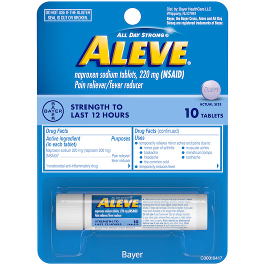 ALEVE TABLET 10CT VIAL