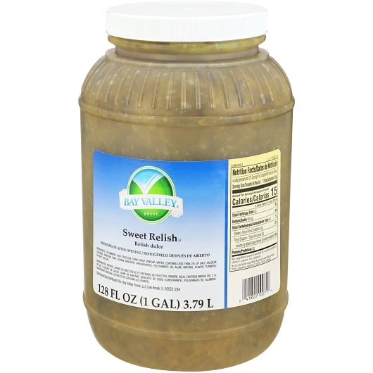 BAY VALLEY 1 GAL SWEET RELISH-CASE OF 4