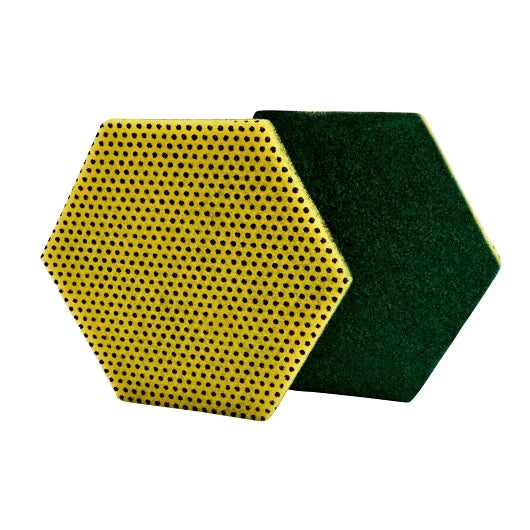 Scotch-Brite  Dual Purpose Scour Pad 96HEX, Hexagon, 5 in x 5.75 in, 15/Case