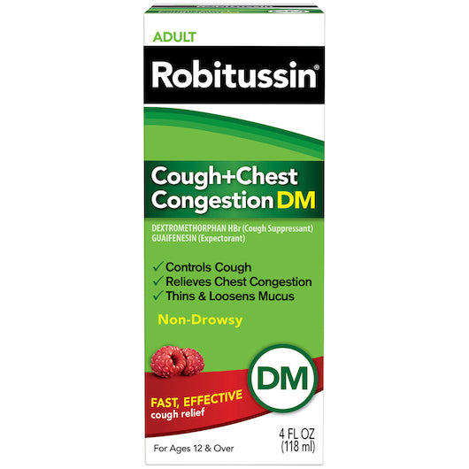ROBITUSSIN COUGH & CHEST CONGESTION DM, 8 - 3- 4 OZ