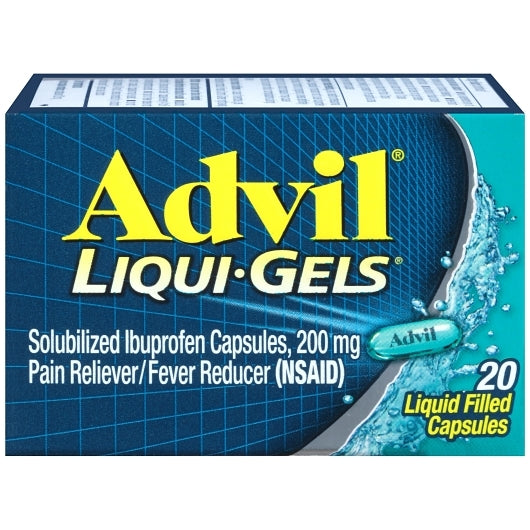 ADVIL LIQUID GELS, 12 - 6 - 20 EA