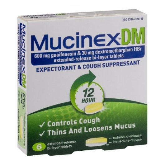 MUCINEX DM REGULAR STRENGTH BLISTER PACK, 24 - 6 EA