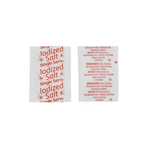 SINGLE SERV FLAT SALT PACKETS POLY BAG, 3000 - 0.6 GR