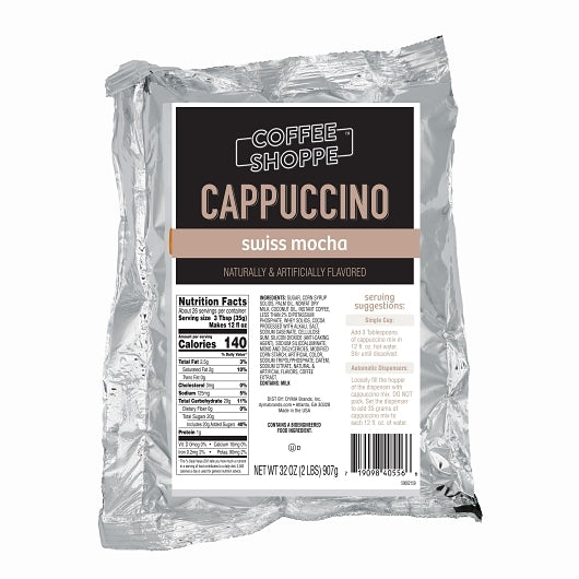 COFFEE SHOPPE CAPPUCCINO SWISS MOCHA, 6 - 2 LB