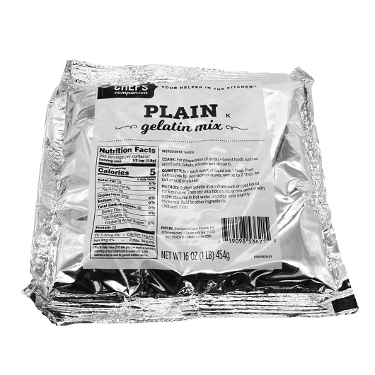 CHEFS COMPANION PLAIN GELATIN, 12 - 1  LB
