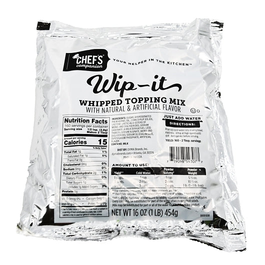 CHEFS COMPANION WHIPPED TOPPING MIX, 12 - 1 LB
