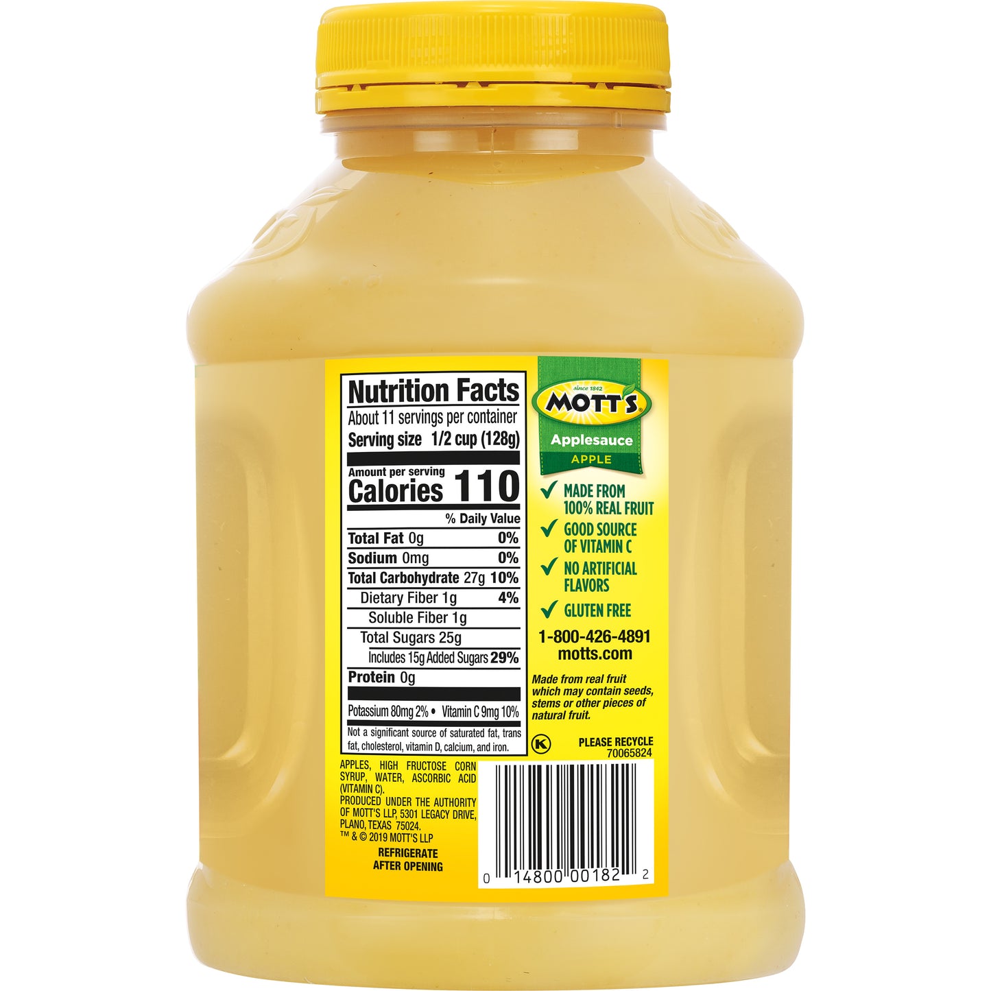 48OZ MOTTS AS APPLE JAR PET LS8