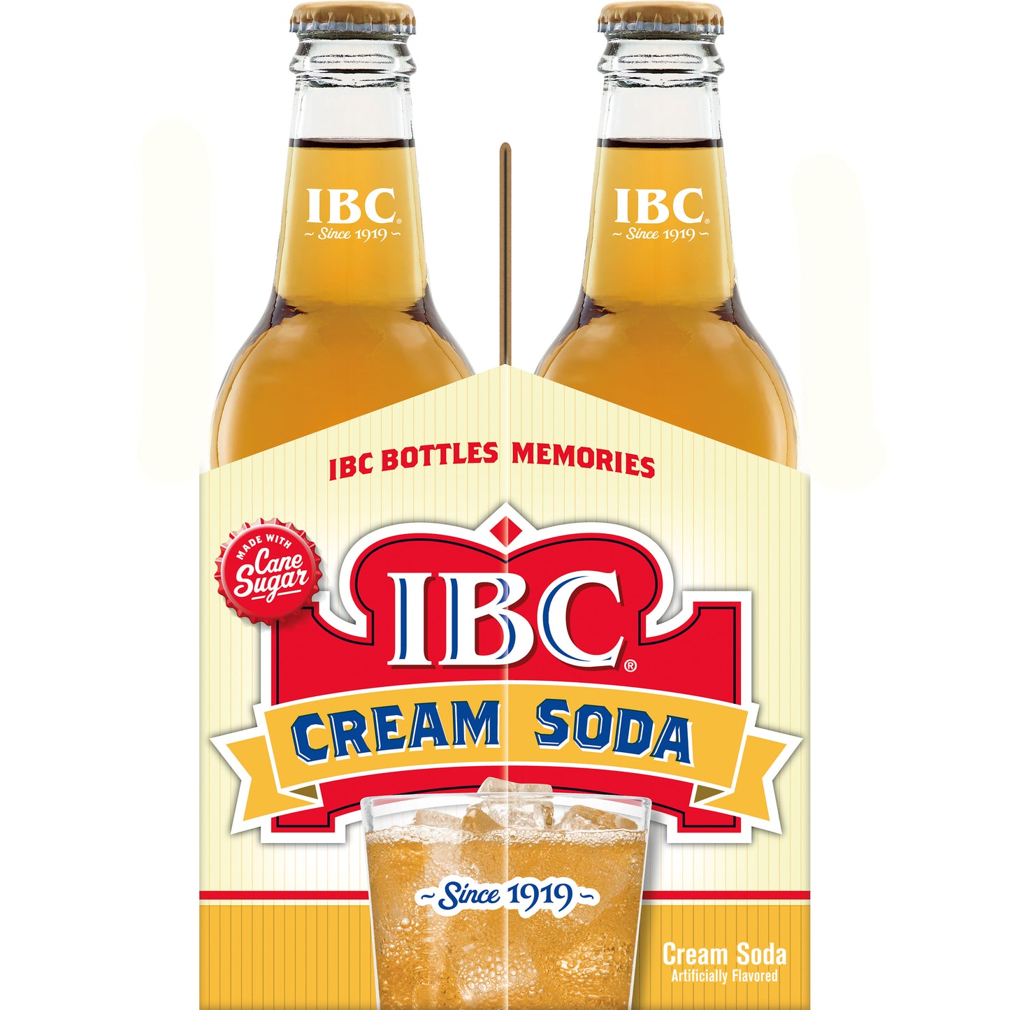 12OZ IBC CREAM SODA SUGR GLS 4PKX6
