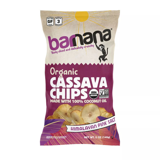 BARNANA, PBC PINK SALT CASSAVA CHIPS CASE, 6 - 140 GR