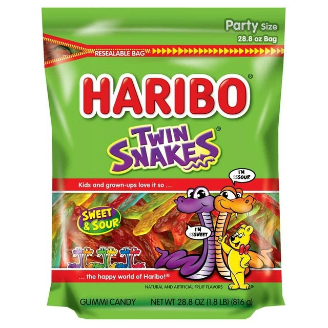 Haribo ConfectioneryTwin Snakes 28.8 oz SUB -4-CT DRC