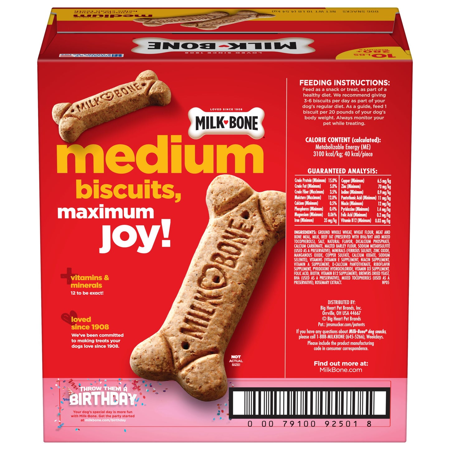 Milk-Bone 10 Pound Medium Dog Biscuit Case