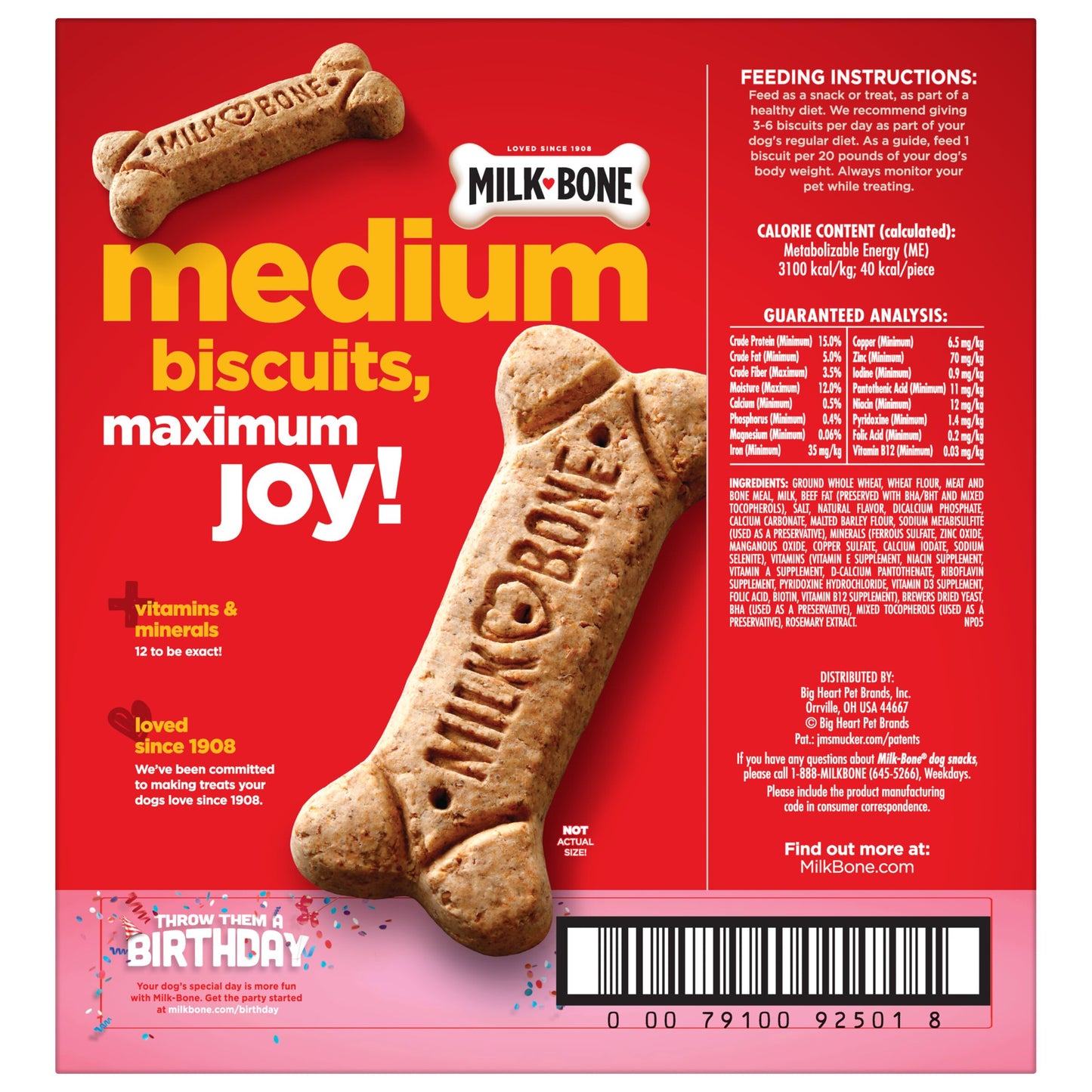 Milk-Bone 10 Pound Medium Dog Biscuit Case