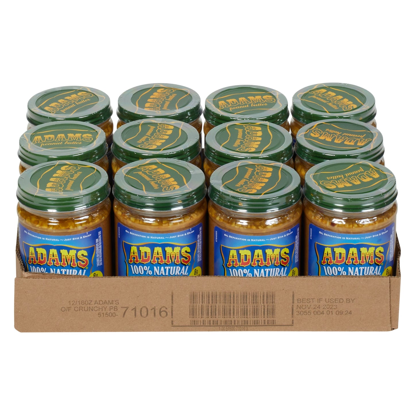 ADAMS 16 OUNCE CRUNCHY PEANUT BUTTER