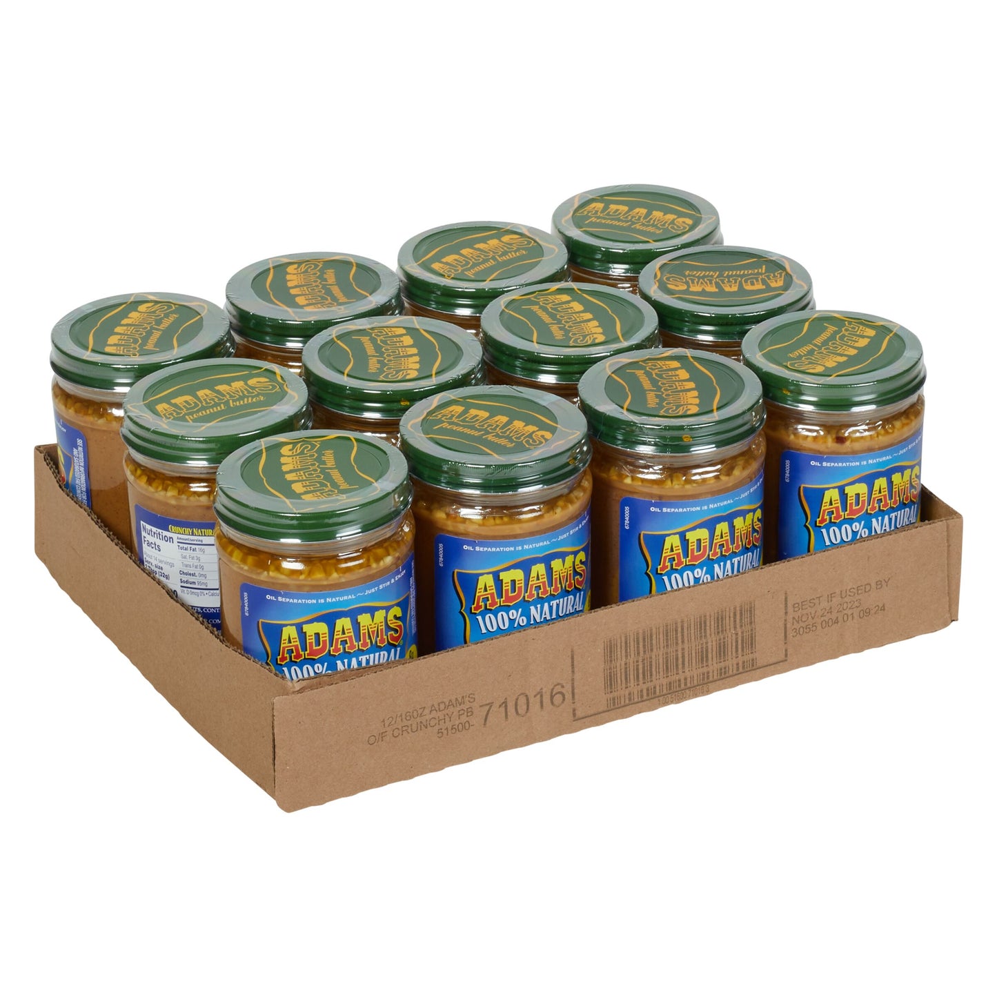 ADAMS 16 OUNCE CRUNCHY PEANUT BUTTER