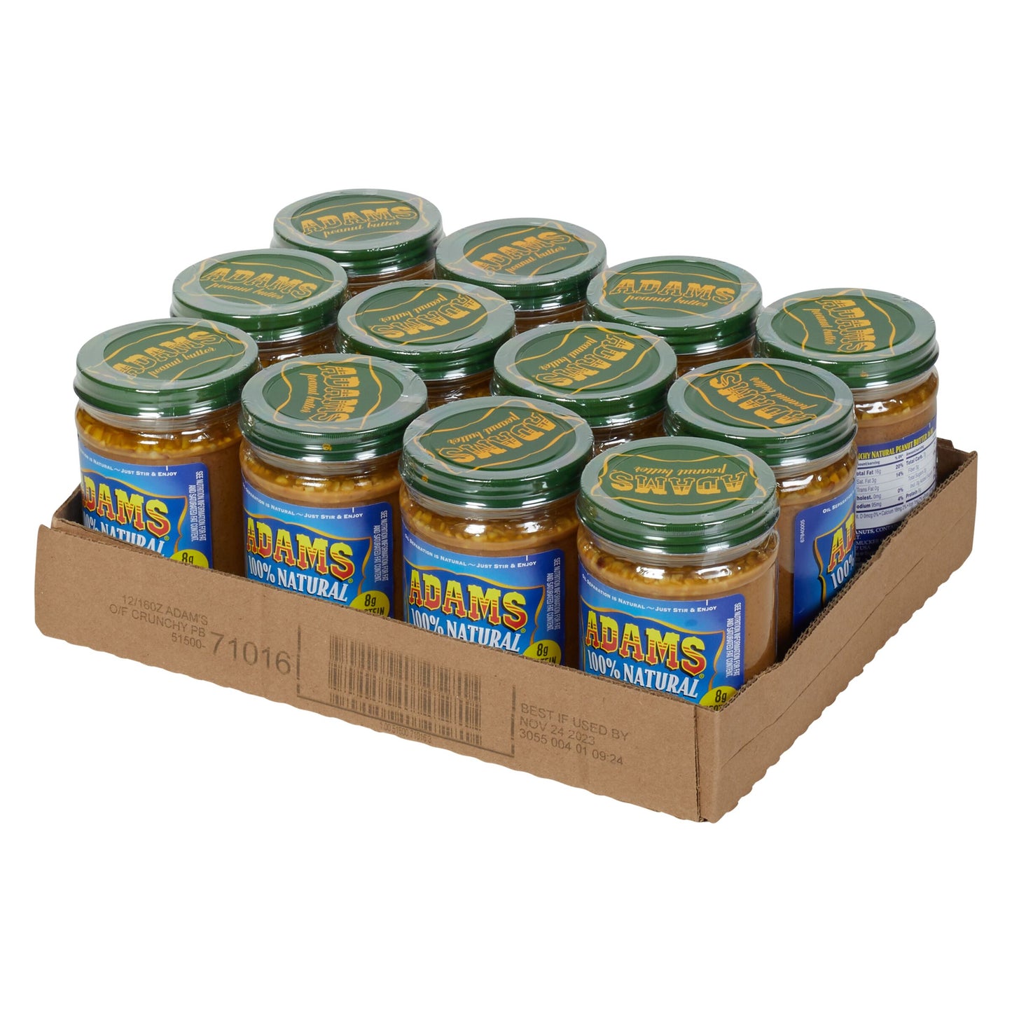 ADAMS 16 OUNCE CRUNCHY PEANUT BUTTER