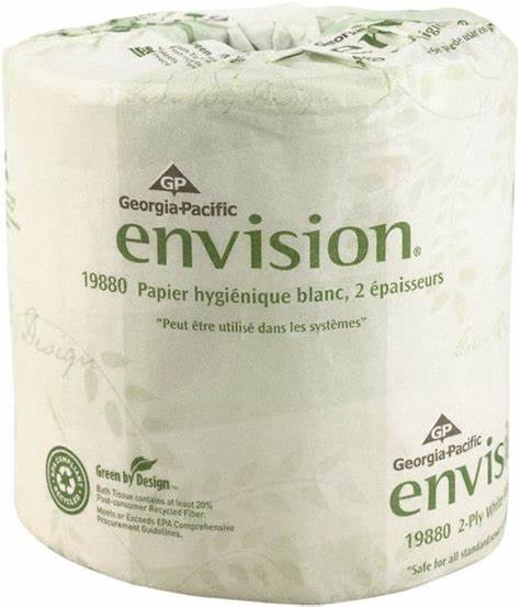 PACIFIC BLUE BASIC(R) STANDARD ROLL EMBOSSED 2-PLY TOILET PAPER BY GP PRO (GEORGIA-PACIFIC), 80 ROLL
