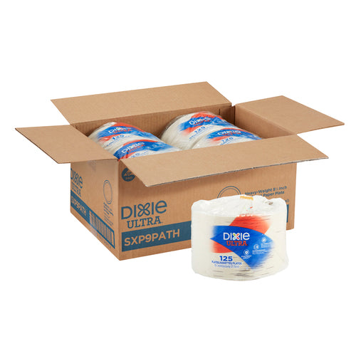 DIXIE ULTRA(R) 8.5 INCH HEAVY-WEIGHT PAPER PLATES BY GP PRO (GEORGIA-PACIFIC), 4 PACKS / 125 COUNT P