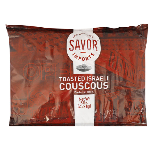 SAVOR IMPORTS TOASTED ISRAELI COUS COUS, 4 - 5 LB