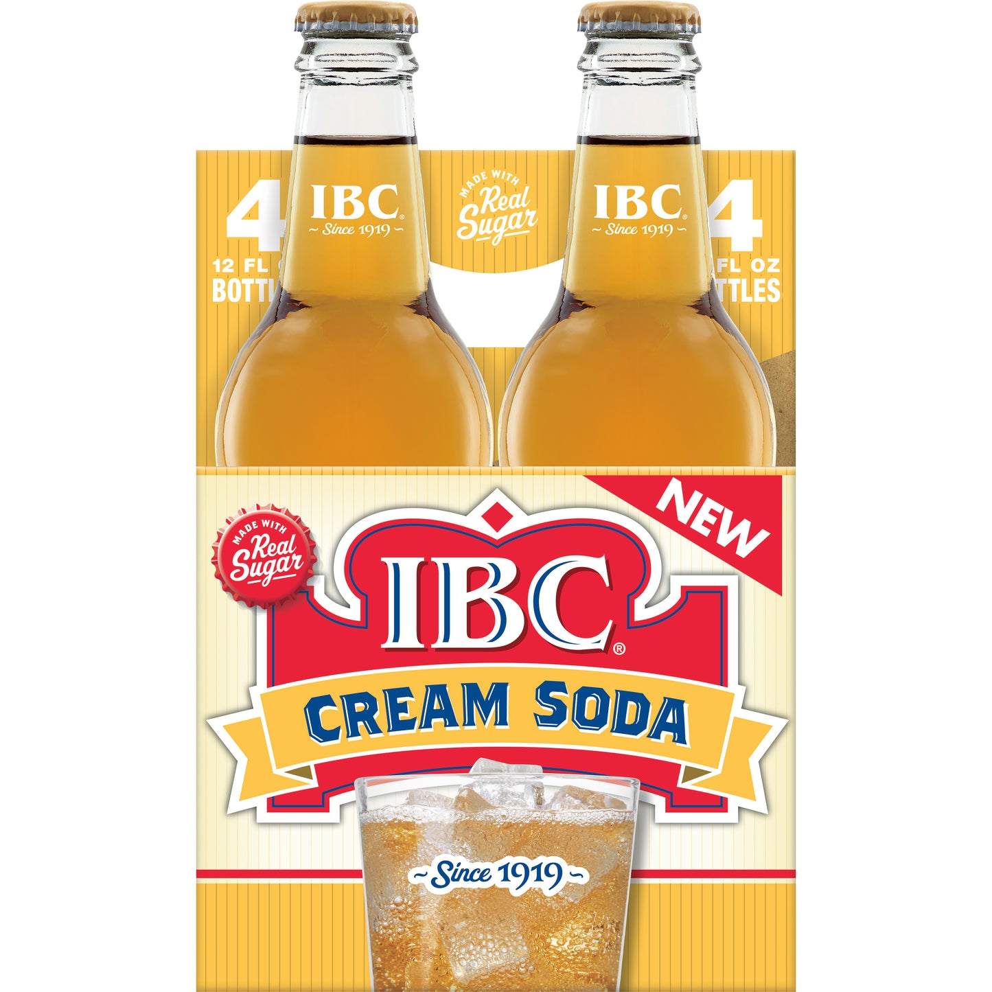 12OZ IBC CREAM SODA SUGR GLS 4PKX6