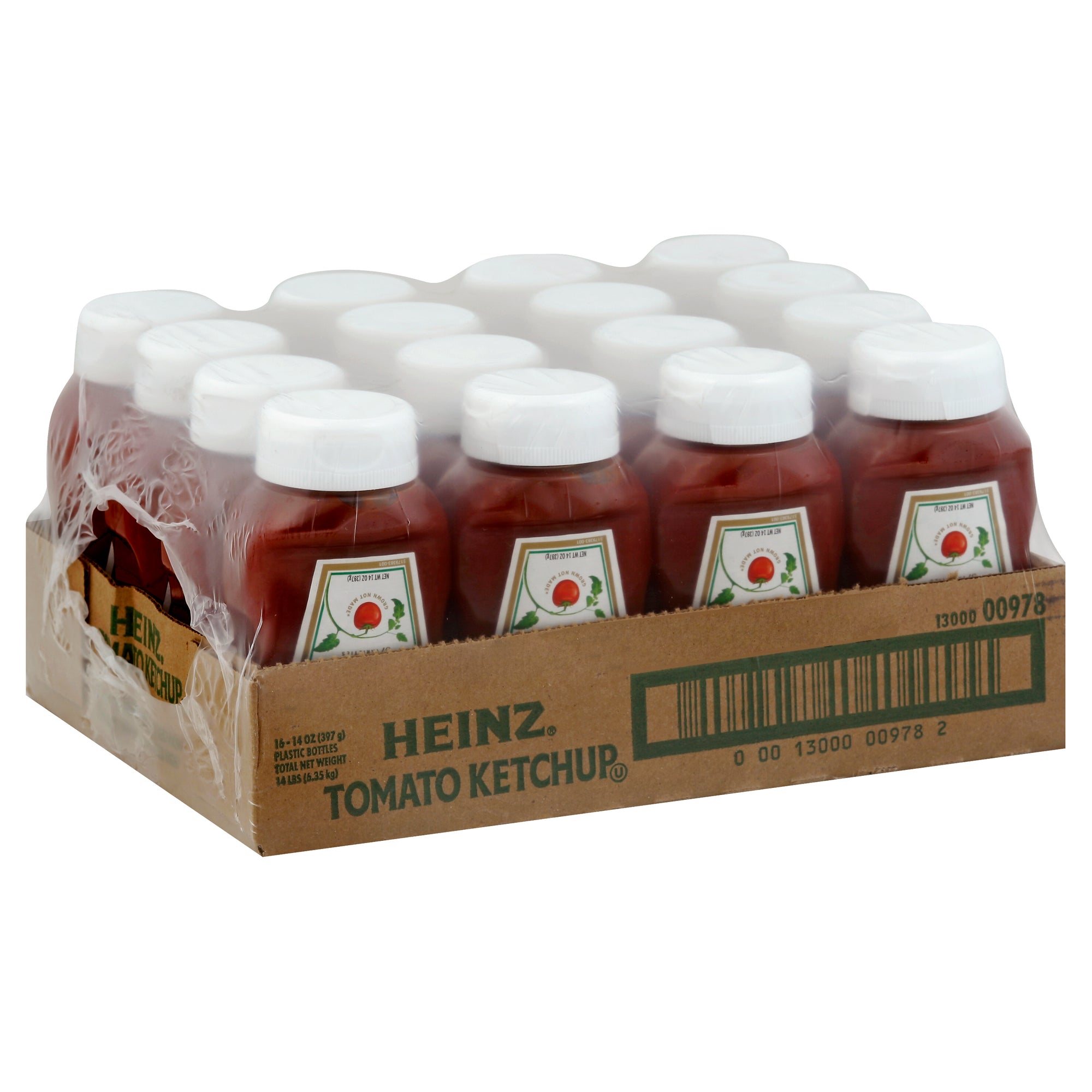 HEINZ STAY CLEAN UPSIDE DOWN CAP TOMATO KETCHUP, 16 - 14 OZ