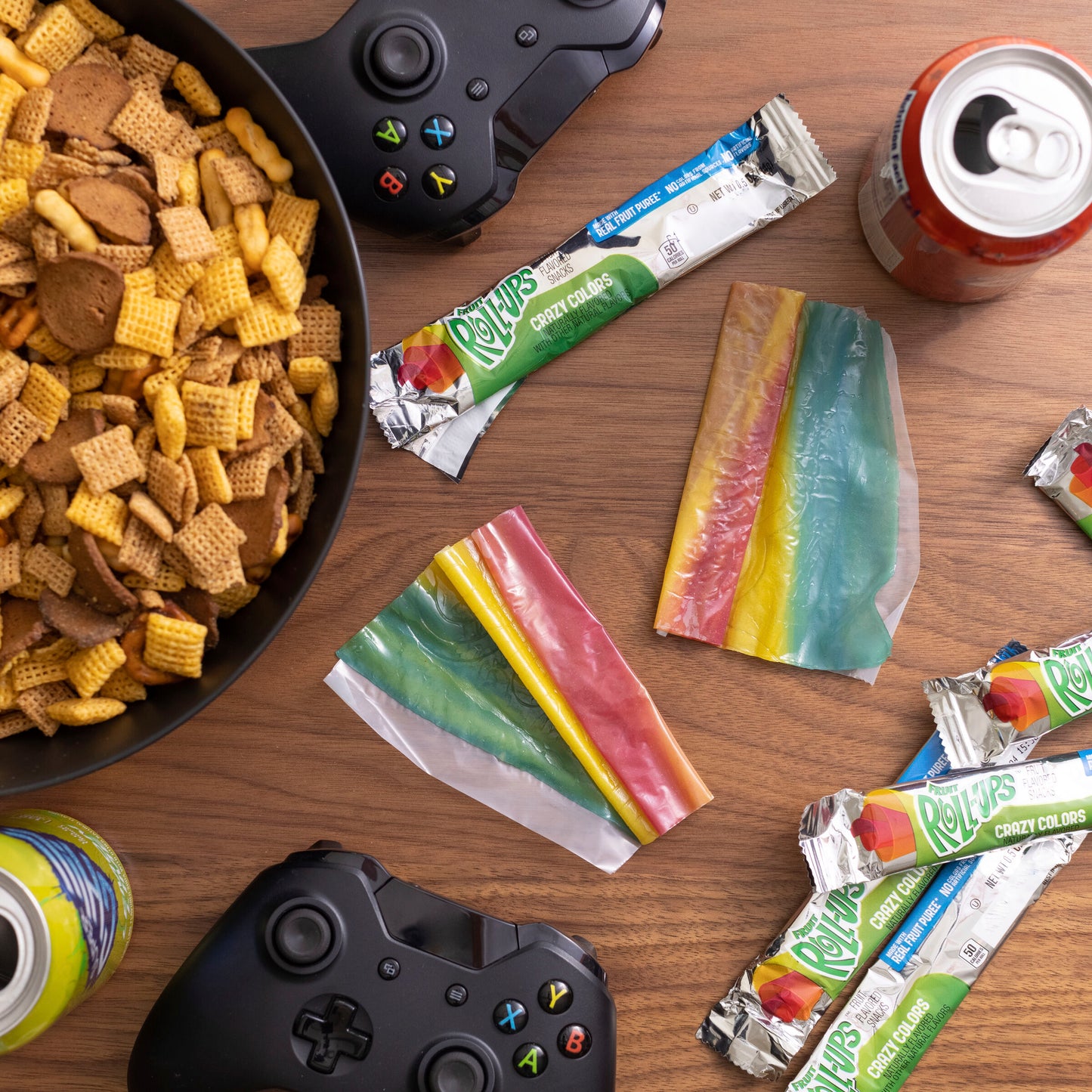 Fruit Roll-Ups Gluten Free Fruit Snacks Single Serve Pouch Crazy Colors 96/0.5 OZ