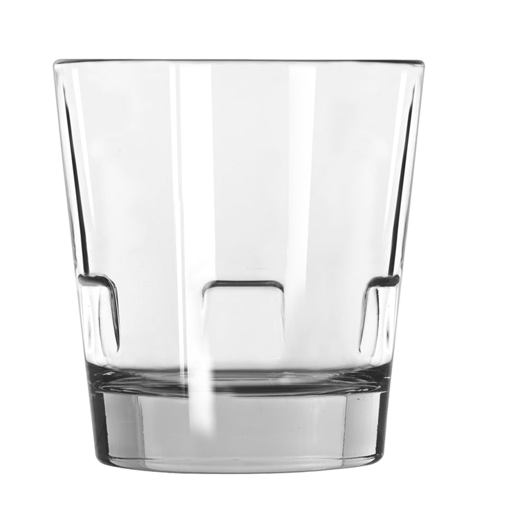 LIBBEY OPTIVA(R) 12 OUNCE STACKABLE DOUBLE OLD FASHIONED GLASS, 1 - 12 EA