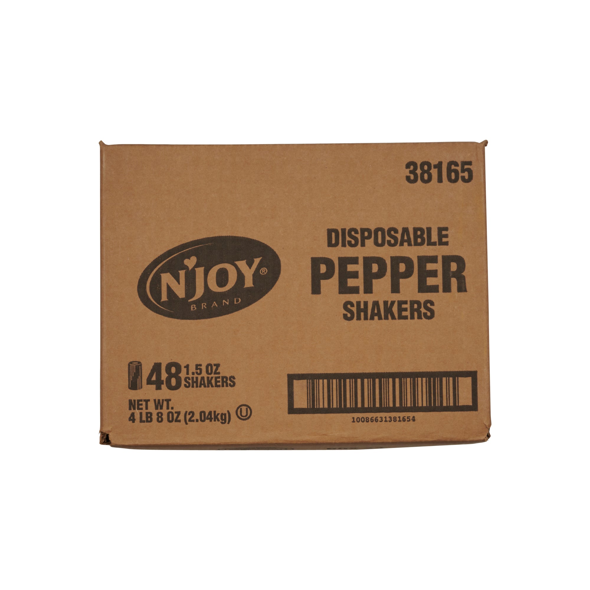 N'JOY DISPOSABLE PEPPER SHAKER, 48 - 1.5 OZ