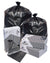 33x39,.95 Mil,33 Gallons,Black,Star, Perf Roll,100(10/10 Count - 33 Gallon Bag),No Print,