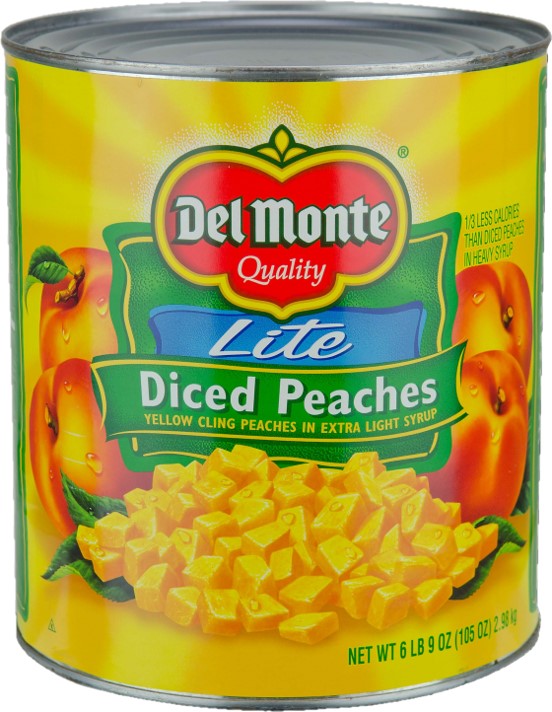 Del Monte(R) Diced Peaches in Extra Light Syrup 6/105 oz. Can