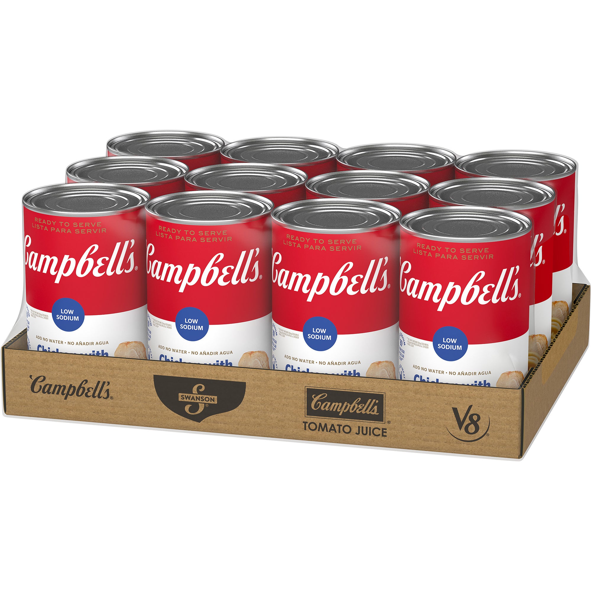 CAMPBELL'S CLASSIC LOW SODIUM CHICKEN NOODLE SHELF STABLE SOUP, 12 - 50 OZ