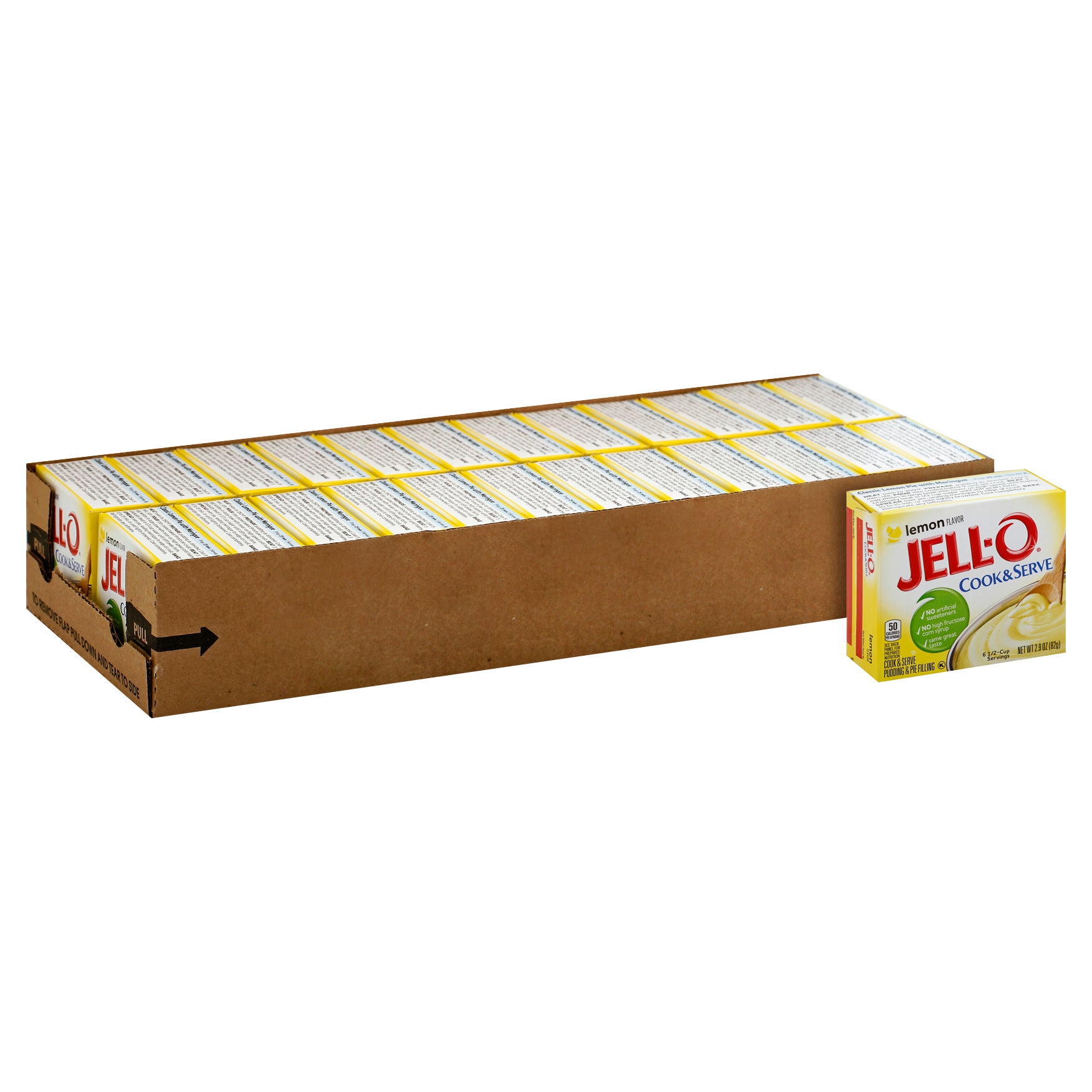 JELL-O LEMON FLAVORED INSTANT PUDDING MIX & PIE FILLING, 24 - 2.9 OZ