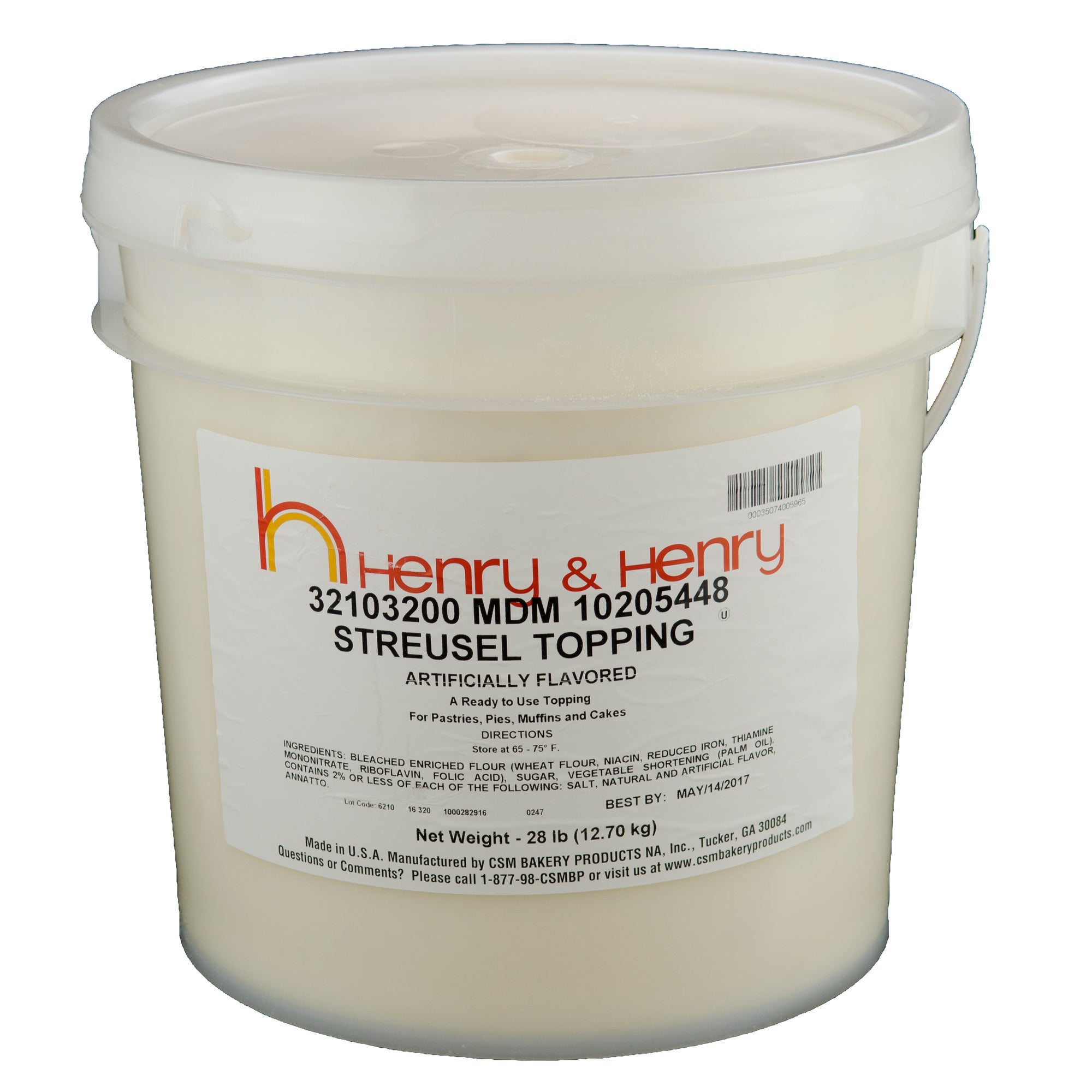 HENRY AND HENRY STREUSEL TOPPING, 1 - 28  LB