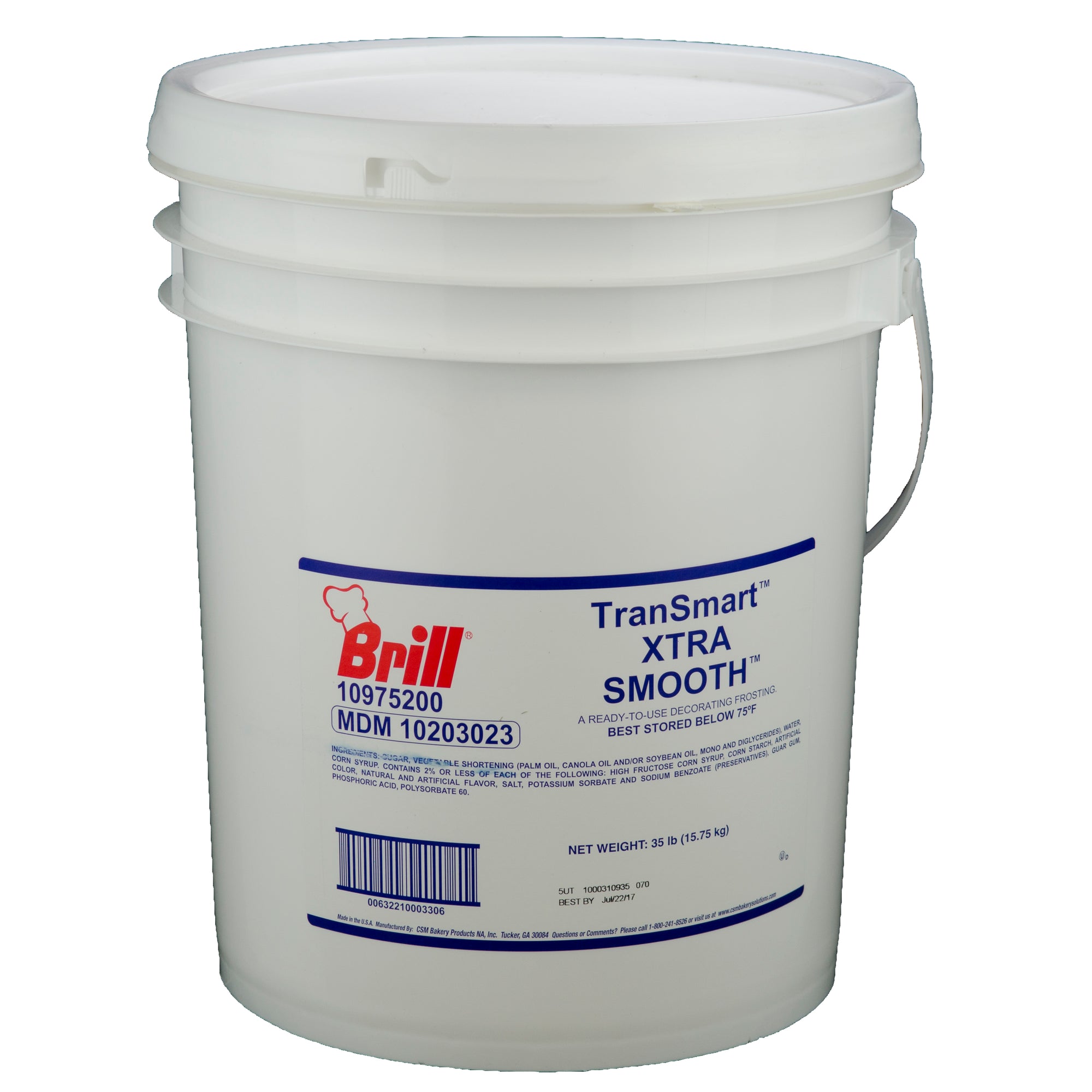 BRILL EXTRA SMOOTH PAIL ICING, 1 - 35  LB