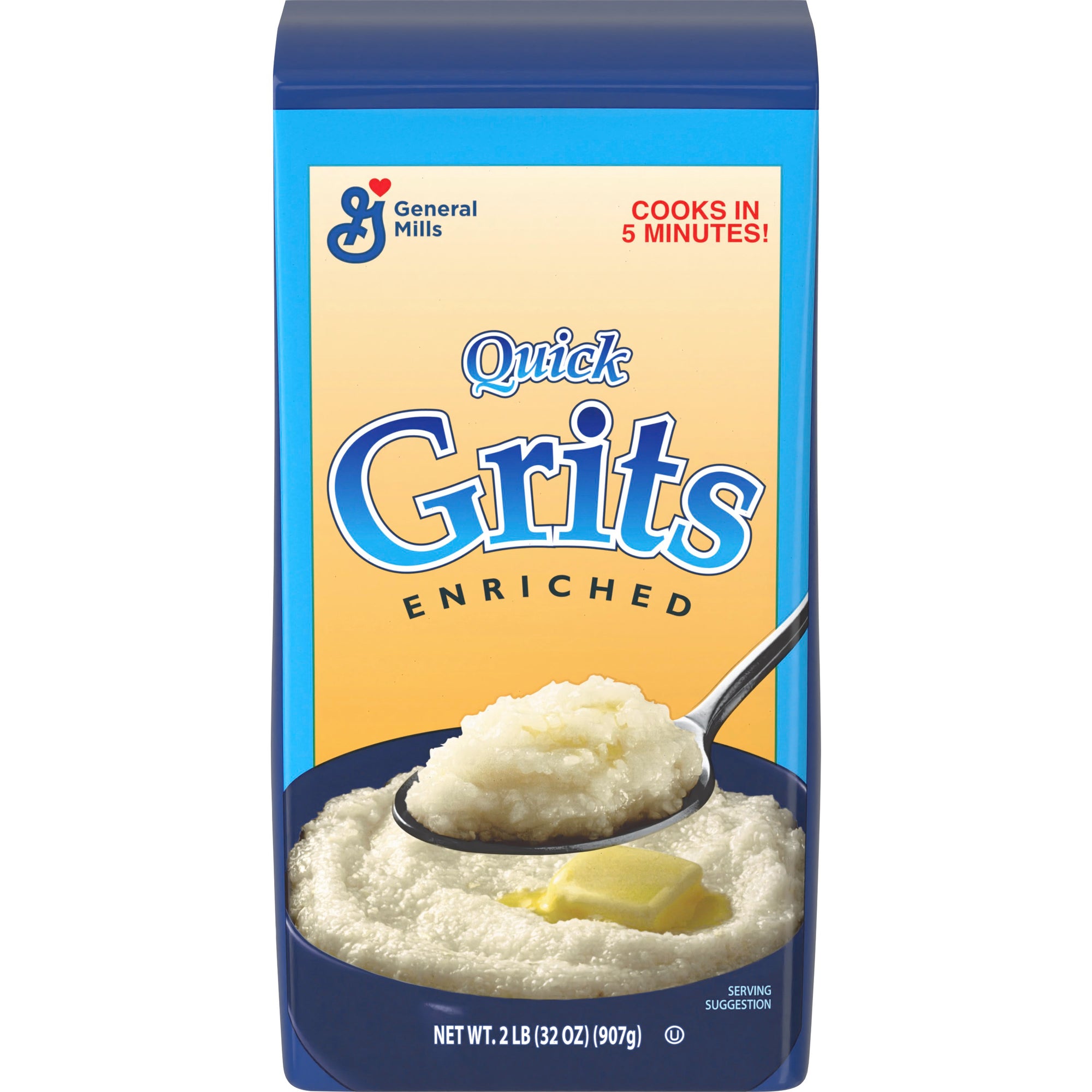 General Mills Quick Grits Cereal Bulk Enriched White Corn 2 lb