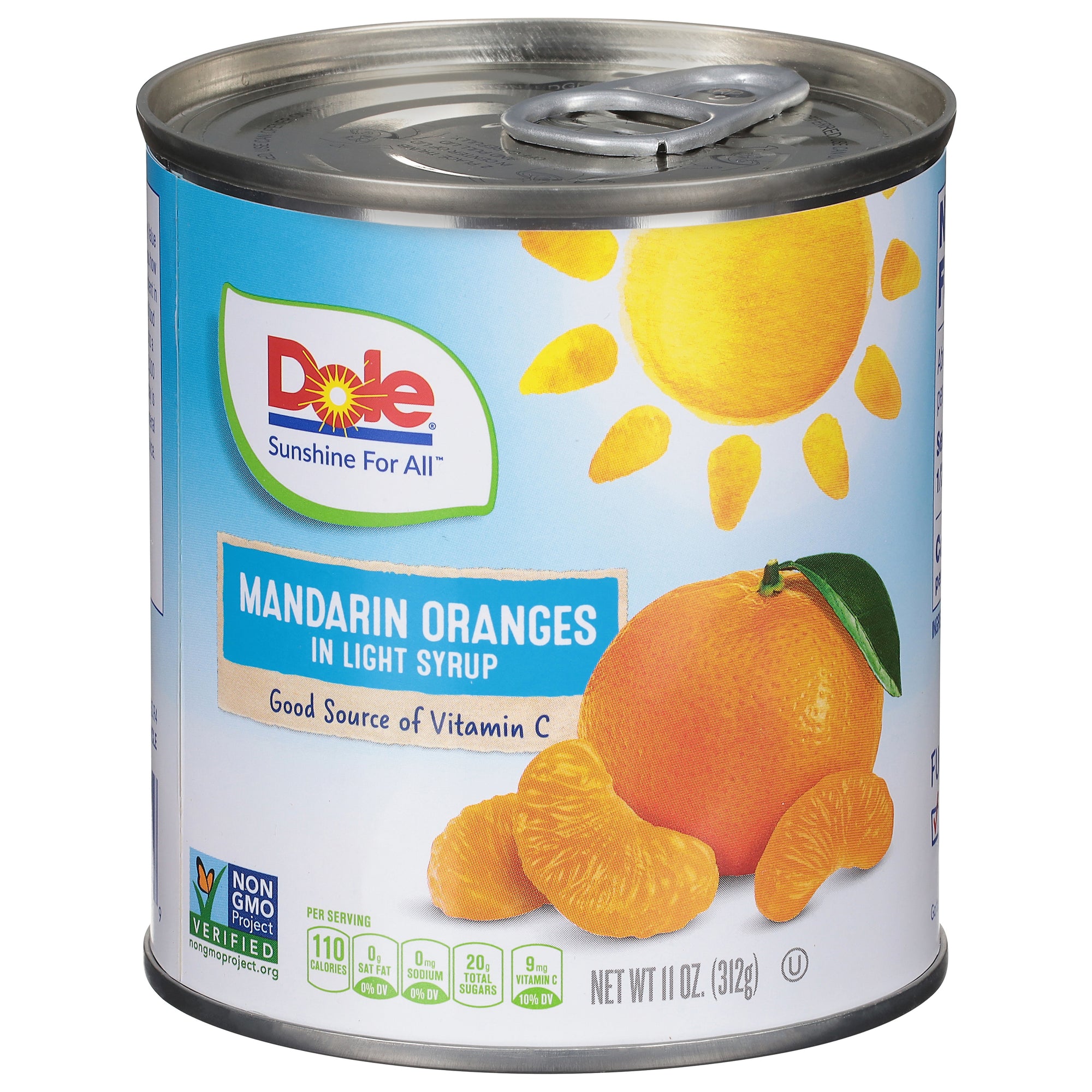 DOLE IN LIGHT SYRUP MANDARIN ORANGE, 12 - 11 OZ