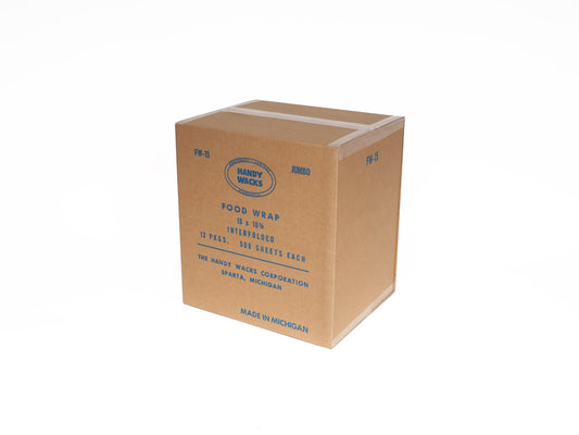 HANDY WACKS 15 INCH X 10.75 INCH INTERFOLDED FOOD AND DELI WRAP, 12 - 500 CNT