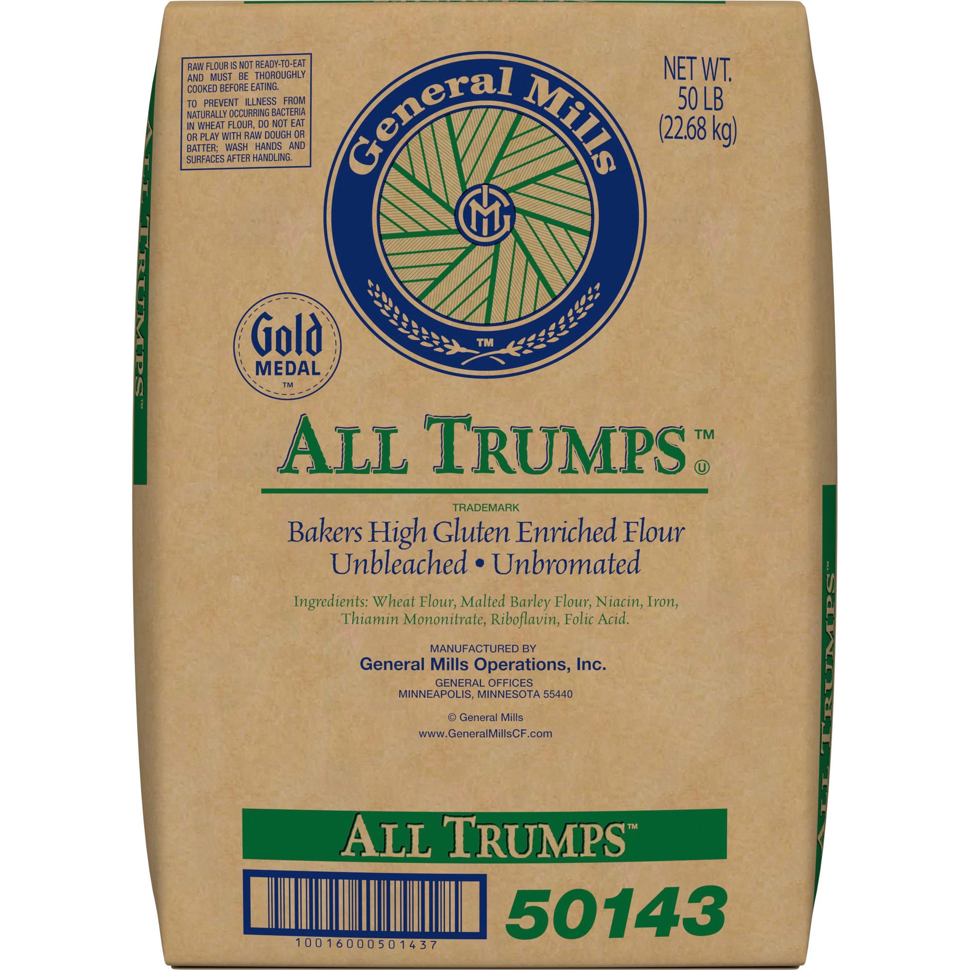 All Trumps(TM) Gold Medal  Flour High Gluten Enriched Unbleached Unbromated