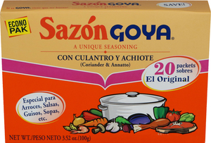 GOYA Sazon Coriander & Annatto Seasoning  Econo Pak 3.52 OZ.