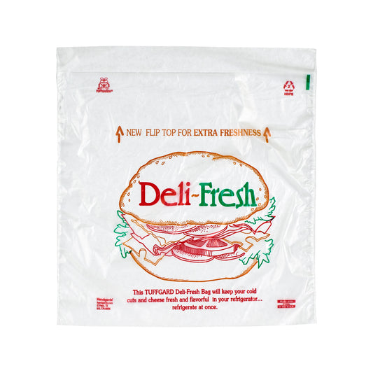 TUFFGARDS 8.5 INCH X 8.5 INCH PRINTED DELI FRESH HIGH DENSITY SADDLE DELI BAG, 1 - 2000 - 2000 EA